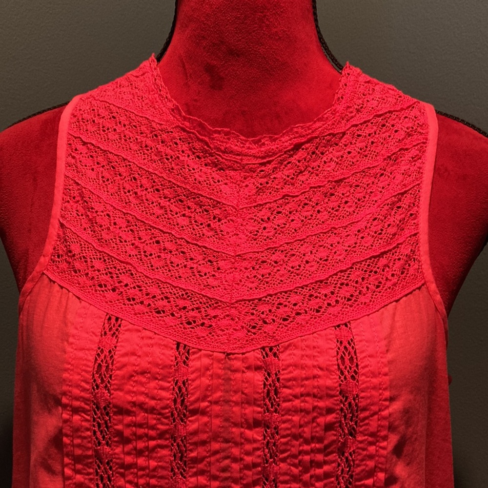 Gap Coral Cotton Top Size Small - Picture 2 of 13